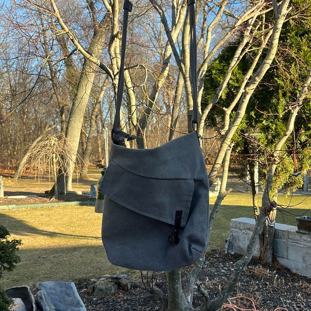 Canvas Crossbody with leather